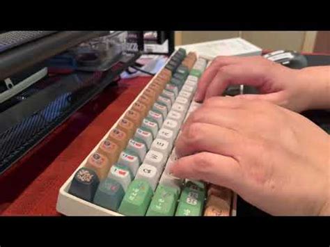 LOFREE TOUCH Mechanical Keyboard Typing Test YouTube