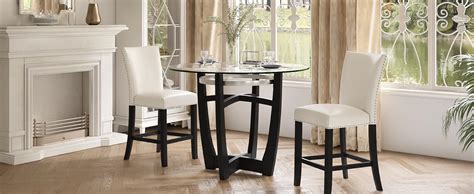 Amazon PADMA HOUSE Glass Counter Height Bar Table Stools Set Of 4