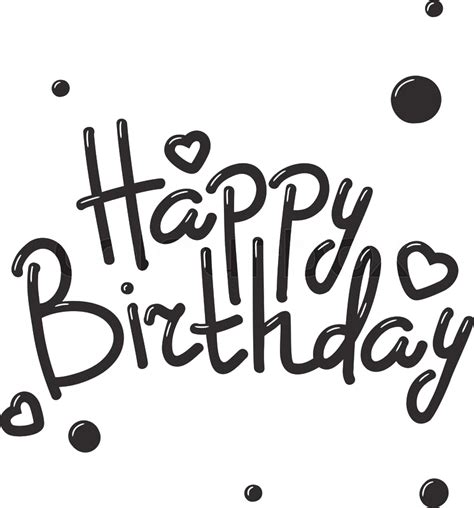 Happy Birthday Text PNG Image PNG, SVG Clip art for Web - Download Clip ...