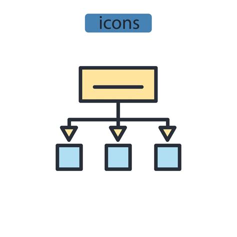 Iconos De Agrupamiento Símbolo Elementos Vectoriales Para Web