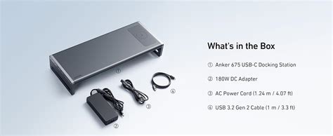 Anker 675 USB C Docking Station 12 In 1 Monitor Stand Wireless