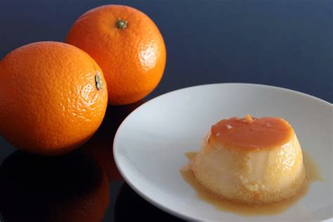 Flan de naranja