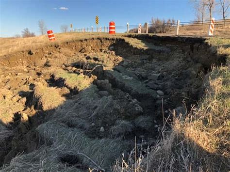 NDDOT Monitoring Hill Slide East of Valley City | News Dakota