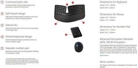 Microsoft Sculpt Ergonomic Wireless Desktop Keyboard And Wireless Mouse L5v 885370598711 Ebay