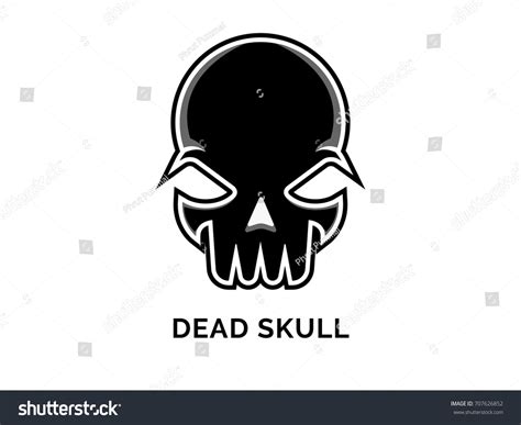 Dead Skull Logo Vector Stock Vector (Royalty Free) 707626852 | Shutterstock