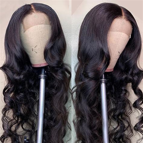 4×4 Lace Closure Wig Body Wave Human Hair Wigs Tinashehair