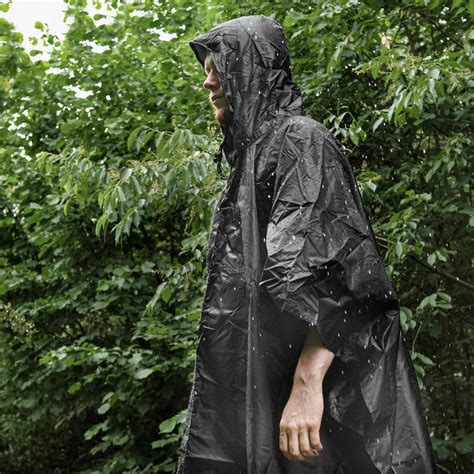 Ponczo Badger Outdoor Rain Poncho Ripstop Black Bo Pnrc Blk Poncza