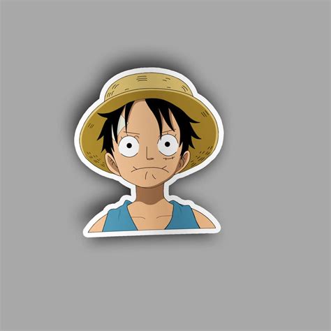 Pack One Piece Monkey D Luffy Peeker Peeking Car Decals DIY Anime