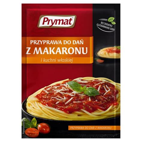 Polski Supermarket Prymat Przyprawa Do Dan Z Makaronu I Kuchni Wloskiej