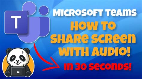 How To Share Screen With Audio On Microsoft Teams Youtube