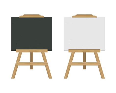 Blackboard and whiteboard easels 1266929 Vector Art at Vecteezy