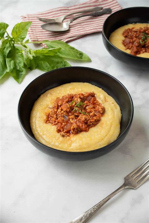 3 Cheese Polenta With Italian Sausage Culinary Ginger