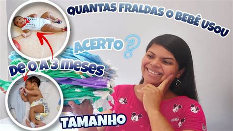 QUANTAS FRALDAS RN P E M MEU BEBÊ USOU DE 0 A 3 MESES ACERTEI NA COMPRA