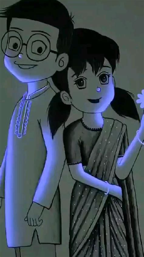 Nobita_Sizuka ️ ️ | Romantic cartoon images, Cute love wallpapers, Cute ...