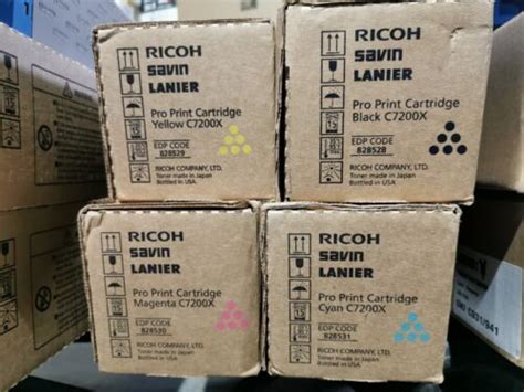 Original Ricoh C7200x 828528 828529 828530 828531 Toner Cartridges Ebay