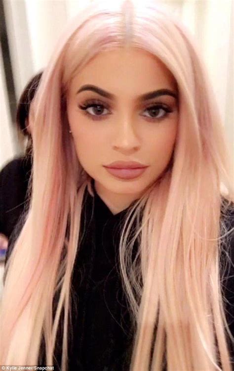 Picture Perfect Jenner Also Shared A Photo Of Her Flawlessly Made Up Face And Long Pink L