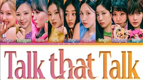 Twice트와이스 Talk That Talk Mv Remix 가사 Youtube