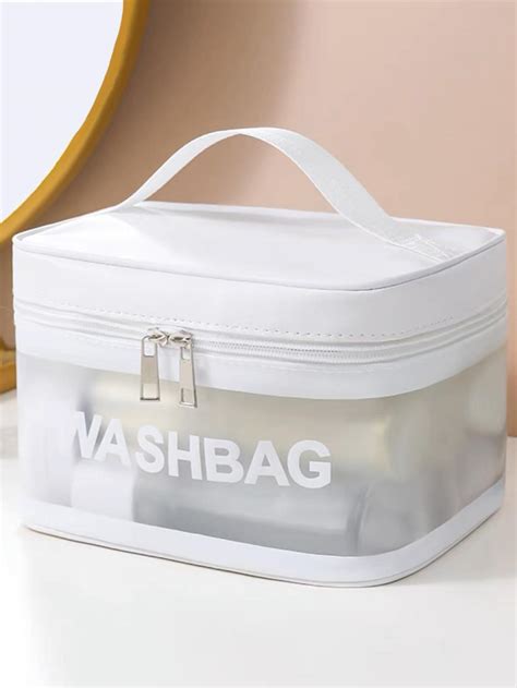 Bolsa Necessarie Transparente WashBag Impermeável