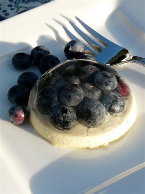 Panna Cotta Aux Myrtilles Et Au Chocolat Blanc Recette Italienne