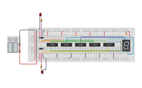 Circuit Design Decodificador 2 Bits A 7 Segmentos Tinkercad