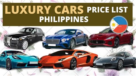 Luxury Cars Price List In Philippines Updated Pinaka Mahal Na