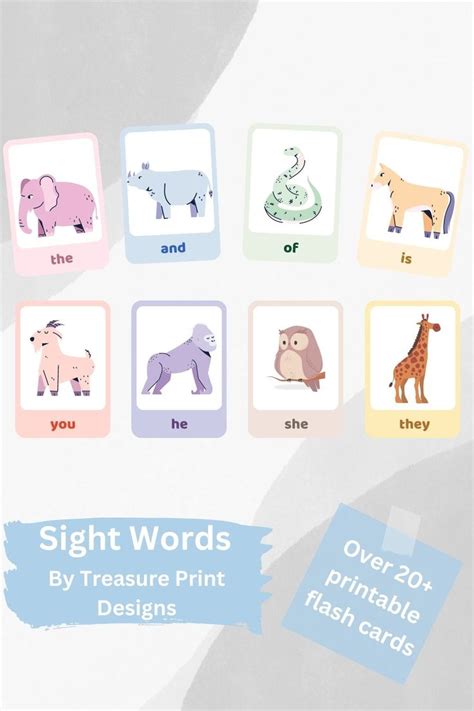 Preschool Sight Words Flashcards Sight Words Printable Etsy Canada