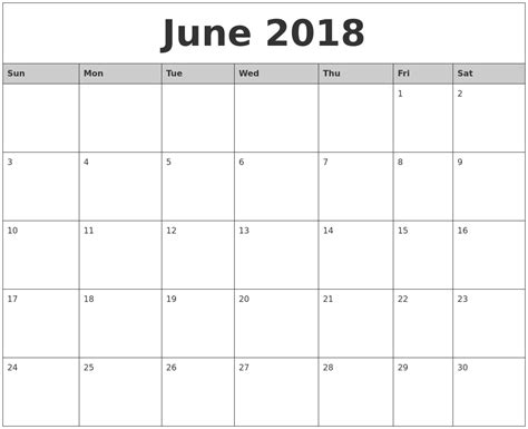 Printable Monthly Calendars For June And July Example Calendar Printable