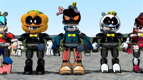 Friday Night Funkin Nightmare Animatronics Garry S Mod Fnf Vs Fnaf