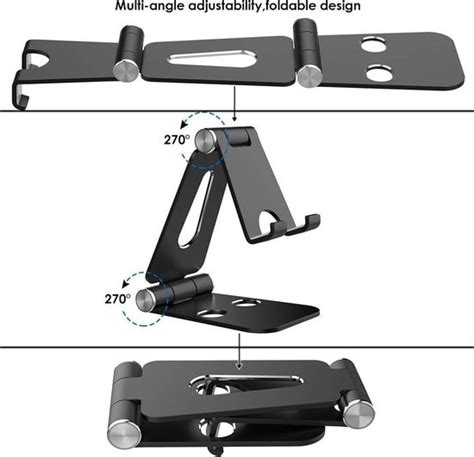 Mobiele Telefoonstandaard Verstelbaar Opvouwbare Aluminium Tablet