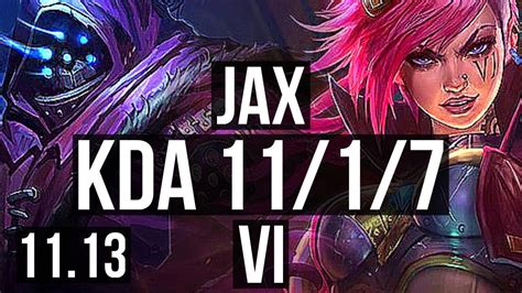 Jax Vs Vi Jungle Games Godlike Rank Jax Kr