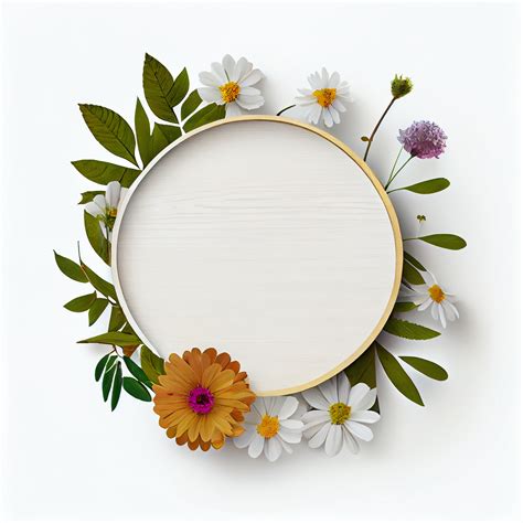 Free Download Flower Circle Frame Image