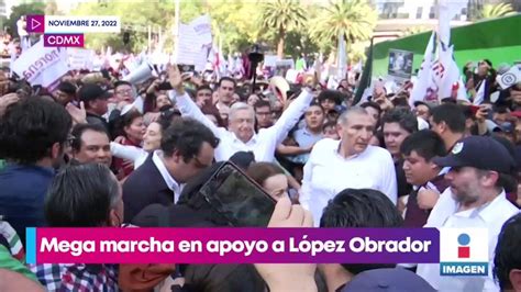 López Obrador Encabeza Marcha De Este Domingo Imagen Televisión