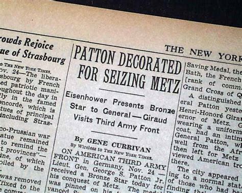 George S Patton Receives Bronze Star Medal