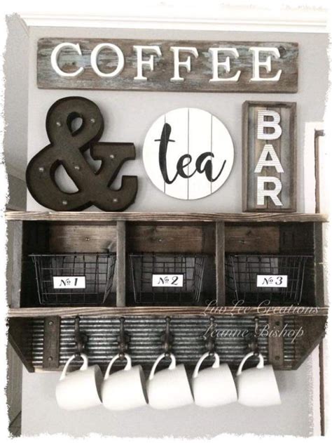 45 Creative Coffee Bar Table Ideas To Try In Your Home Ohlade