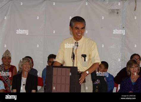 Navajo Nation President Joe Shirley Jr Speaking At Dedication