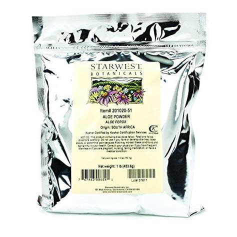 Starwest Botanicals Aloe Powder Pound Click Affiliate Link Amazon