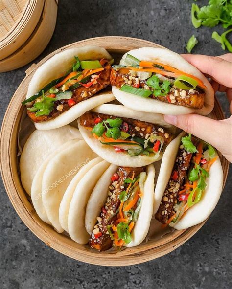 Vegan Mushroom Steamed Buns With Pickled Vegetables Recipe The Feedfeed