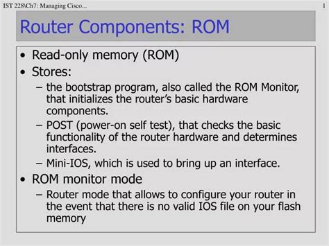 PPT - Router Components: ROM PowerPoint Presentation, free download ...