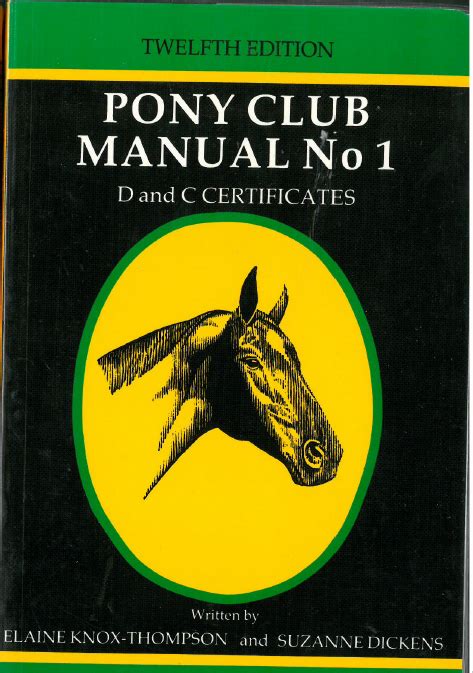 NZ Pony Club Manual 1 | Pony Club Western Australia