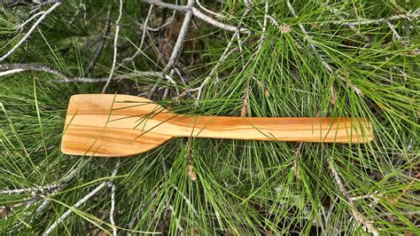 In Nature Woodworking How To Make A Spatula From Olive Wood Youtube