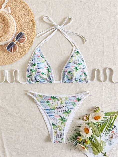 Shein Swim Vcay Conjunto De Bikini De Talla Grande Para Playa De Verano