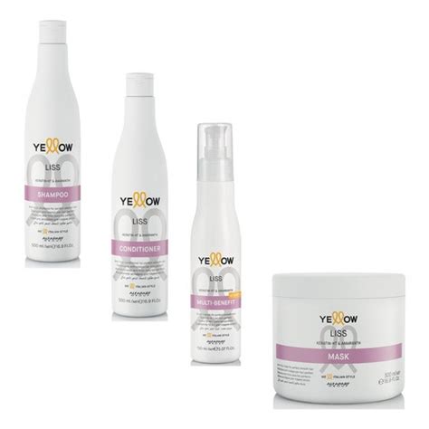 Kit Completo Manuten O De Lisos Anti Frizz Yellow Liss Submarino