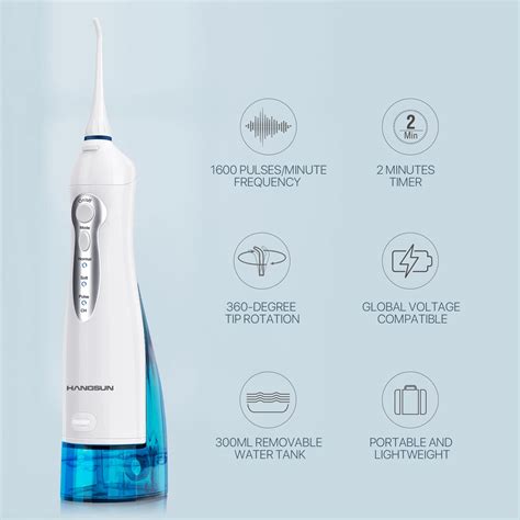 Hangsun Water Flossers For Teeth Cordless Dental Oral Irrigator Ml