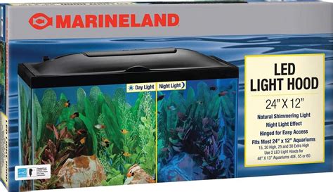 Marineland LED Aquarium Light Hood Day Night Light Tank Top Lid