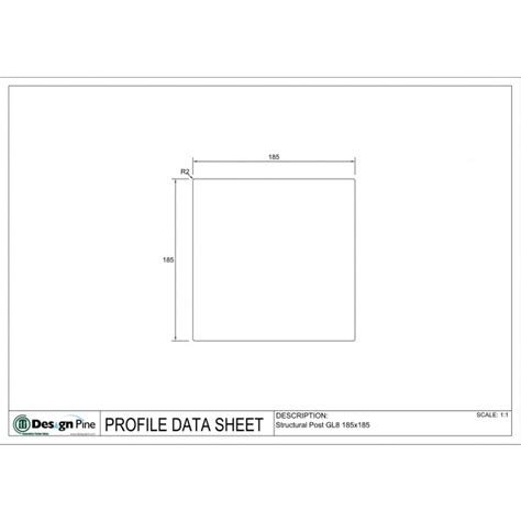 185 X 185 FJ H3 GL8 PRIMED DESIGN PINE - GL8 Structual LOSP H3 Beams ...