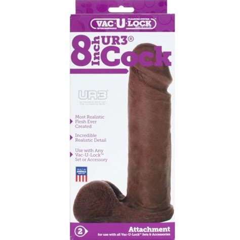 Vac U Lock UR3 Cock 8 Black Sex Toys At Adult Empire