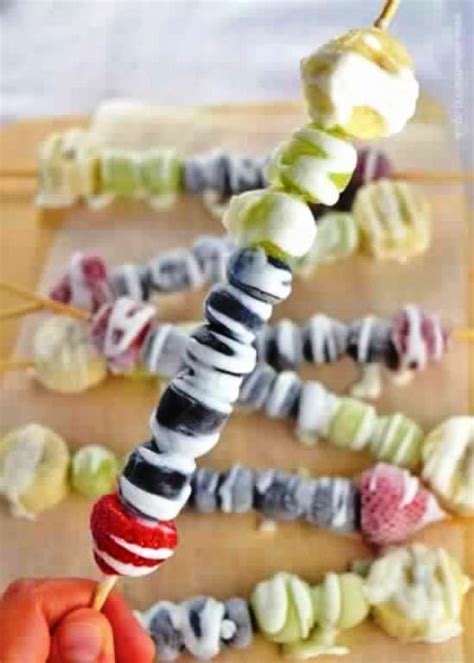 Super Easy Frozen Rainbow Fruit Kebabs Recipe Fill My Recipe Book