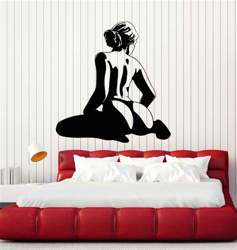 Large Vinyl Wall Decal Hot Sexy Naked Woman Adult Bedroom Decor