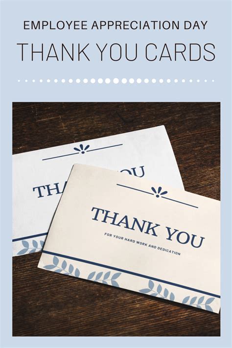 Thank You Cards Printable, Employee Appreciation Cards Digital Download ...