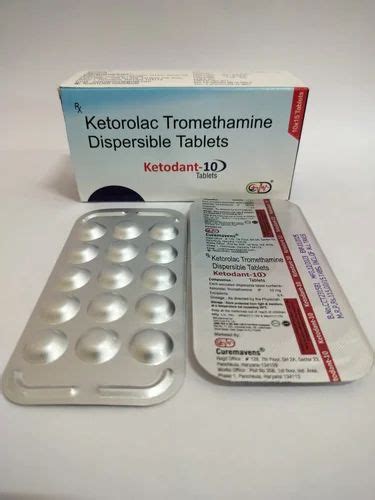 Ketorolac Tromethamine 10mg DT 20mg At Rs 1150 Box In Panchkula ID